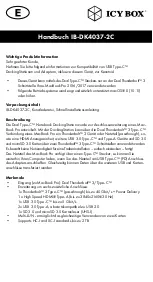 Preview for 9 page of KeySonic Icy Box IB-DK4037-2C Manual