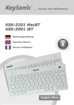 KeySonic KSK-3201 iBT Operation Manual preview