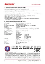 Preview for 2 page of KeySonic KSK-3201 iBT Operation Manual