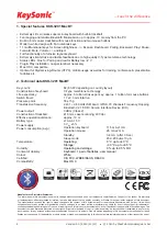 Preview for 10 page of KeySonic KSK-3201 iBT Operation Manual