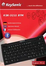 KeySonic KSK-3211 BTM Operation Manual preview