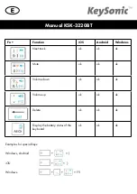 Preview for 9 page of KeySonic KSK-3220BT Manual