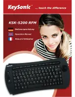 KeySonic KSK-5200 RFM Operation Manual preview