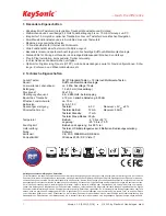 Предварительный просмотр 2 страницы KeySonic KSK-5200 RFM Operation Manual