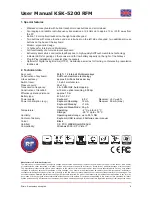 Предварительный просмотр 7 страницы KeySonic KSK-5200 RFM Operation Manual