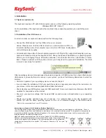 Предварительный просмотр 8 страницы KeySonic KSK-5200 RFM Operation Manual