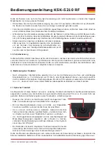 Preview for 5 page of KeySonic KSK-5210 RF Operation Manual