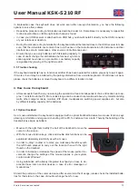 Preview for 11 page of KeySonic KSK-5210 RF Operation Manual