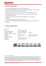 Preview for 3 page of KeySonic KSK-6000U Operation Manual