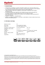 Preview for 9 page of KeySonic KSK-6000U Operation Manual