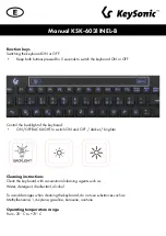 Preview for 8 page of KeySonic KSK-6031INEL-B Manual