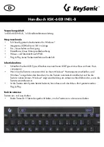 Preview for 9 page of KeySonic KSK-6031INEL-B Manual