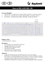 Preview for 7 page of KeySonic KSK-6031INEL-Wh Manual