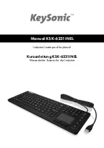 KeySonic KSK-6231INEL Manual preview
