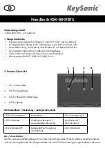 Preview for 6 page of KeySonic KSK-8001BTS Manual