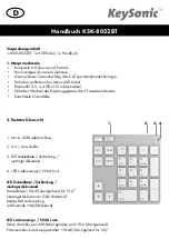 Preview for 6 page of KeySonic KSK-8022BT Manual