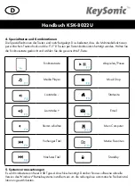 Preview for 7 page of KeySonic KSK-8022U Manual