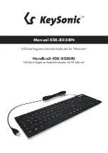 Preview for 1 page of KeySonic KSK-8030IN Manual