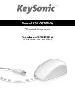 KeySonic KSM-3020M-W Manual preview