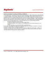 KeySonic Redhurtle KSM-1000 RFM Operation Manual preview