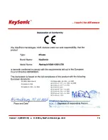 Preview for 18 page of KeySonic Redrapid KSM-1000 UTM Operation Manual