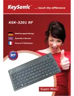 KeySonic Super Mini KSK-3201 RF Operation Manual preview