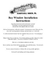 Keystoker Bay Window Installation Instructions Manual preview