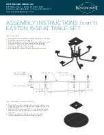 Preview for 2 page of KEYSTONE RIDGE DESIGNS EASTON EA6-6 Assembly Instructions