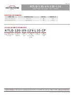 Preview for 2 page of Keystone KTLD-120-UV-12V-L10 Wiring Diagram