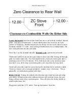 Предварительный просмотр 3 страницы Keystone Stoker Zero Clearance Installation Instructions Manual