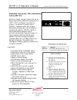 Preview for 3 page of KeyWest Technology KWT TM 2-1-DEVISOM Operator'S Manual