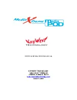 KeyWest Technology Media Pod Operation Manual предпросмотр