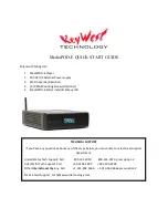 KeyWest Technology MediaPOD-E Quick Start Manual предпросмотр