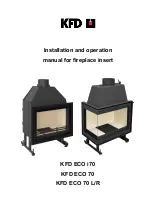 Preview for 1 page of KFD ECO 70 Installation And Operation Manual