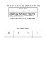 Preview for 2 page of KFE KF-COE-208 Installation And Operation Manual