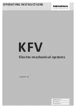 Предварительный просмотр 1 страницы KFV SIEGENIA A-opener 2.2 Operating Instructions Manual