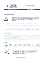 Предварительный просмотр 7 страницы KGN pillinger AV Series Operating & Maintenance