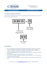 Предварительный просмотр 7 страницы KGN pillinger SE200 Operating & Maintenance