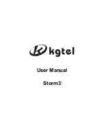 kgtel Storm3 User Manual preview