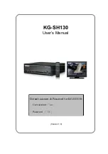 Preview for 1 page of Kguard KG-SH130 User Manual