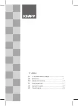 KHAPP 15140004 Manual preview