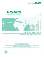 Preview for 1 page of KHIND BL 330 Instruction Manual