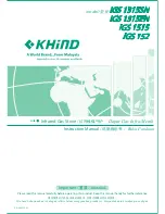 Preview for 1 page of KHIND IGS 1315SN Instruction Manual