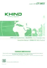 KHIND OT08SS Instruction Manual preview