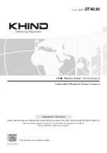 KHIND OT4030 Instruction Manual preview