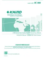 Preview for 1 page of KHIND RC 906 Instruction Manual