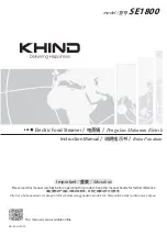 KHIND SE1800 Instruction Manual preview