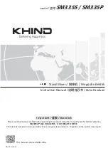 KHIND SM335P Instruction Manual preview