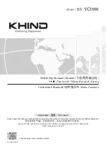 Preview for 1 page of KHIND VC3666 Instruction Manual