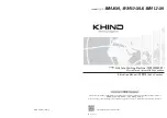 KHIND WM100A Instruction Manual предпросмотр